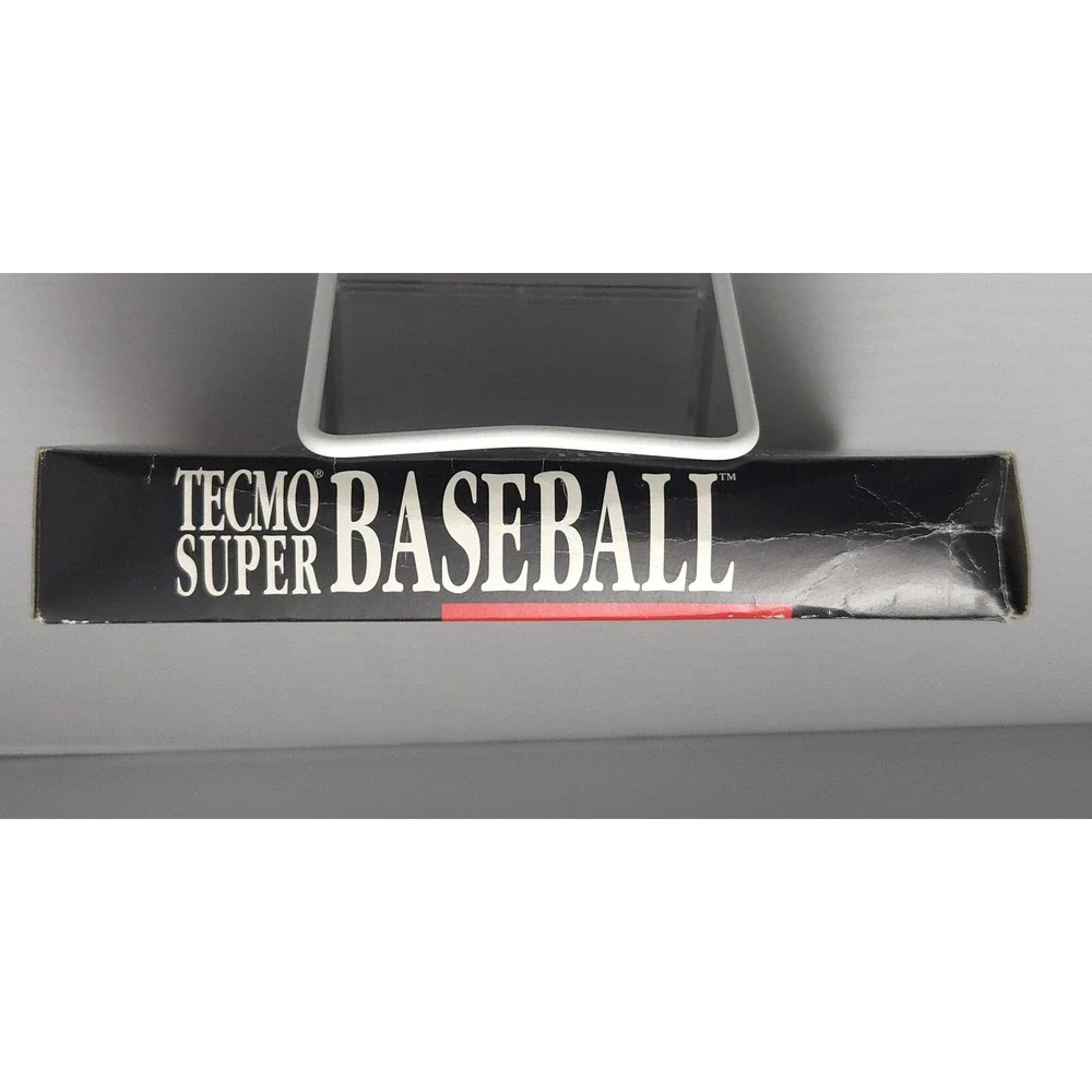 Tecmo Super Baseball SNES CIB - Tested - Unfilled Registration Card/ Rare Poster